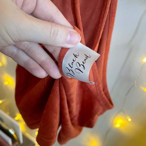 Suede High Neck Crop Top - Picture 5 of 8